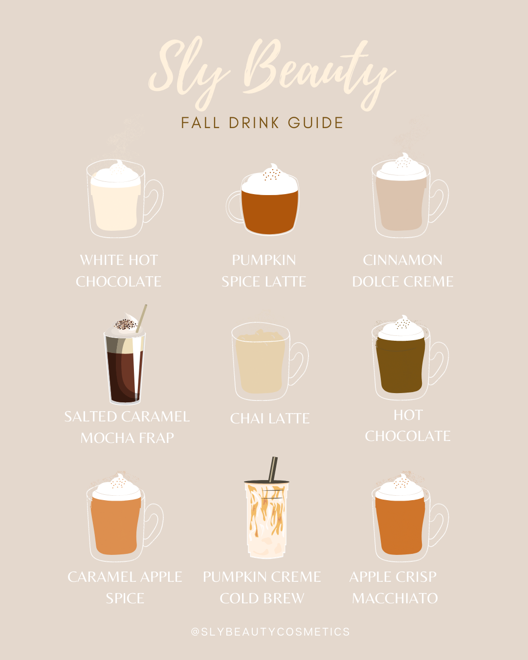 Sly Beauty Fall Drink Guide